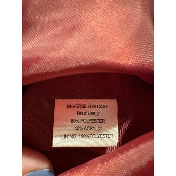 ERIN Tapestry Blazer Pink Gold Jacket Boho Cottagecore Lagenlook Size 1X XL - Picture 8 of 9